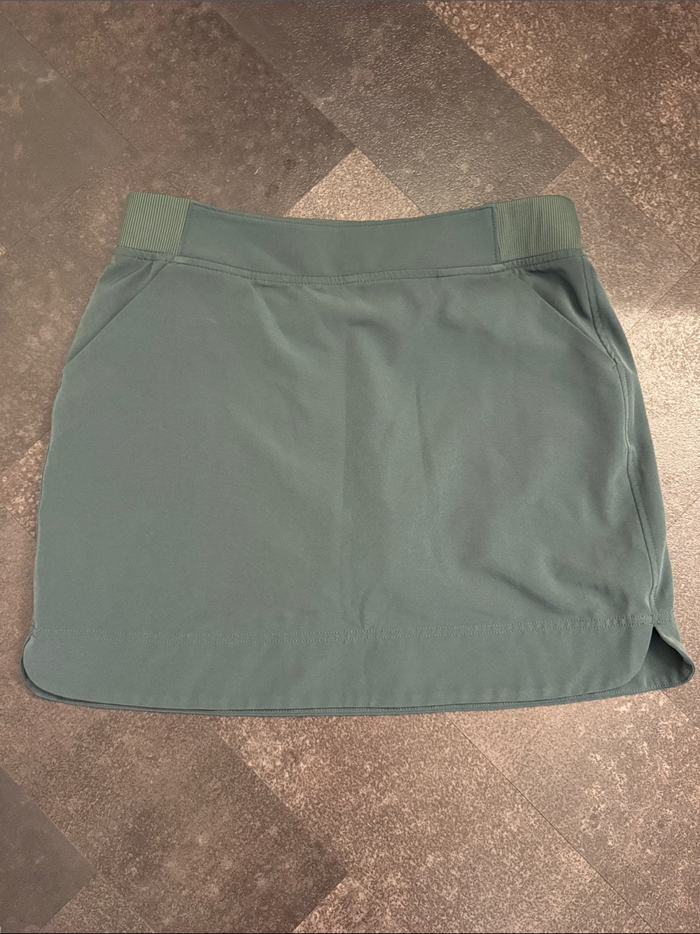32 Degrees Teal Mini Skort with Elastic Waistband